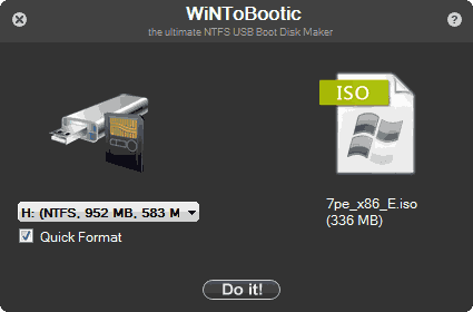 Создание загрузочного USB в WiNToBootic Создание загрузочного USB в WiNToBootic
