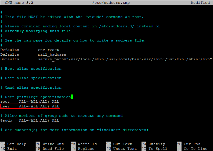Настройки ограничения команд
