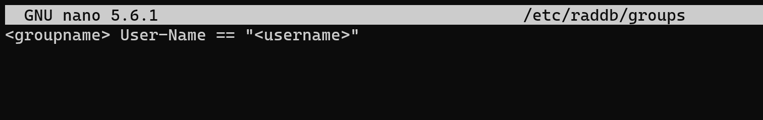 Конфигурация групп