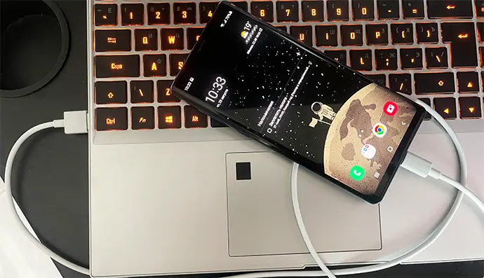 Подключение телефона кабелем к компьютеру